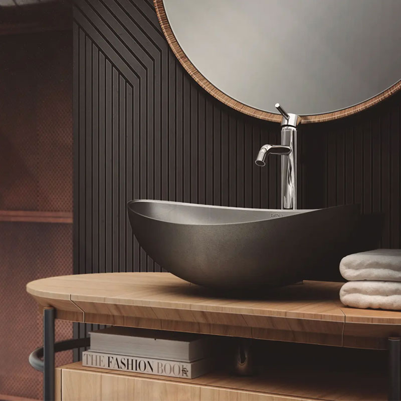 svart bolleservant fra Korsbakken